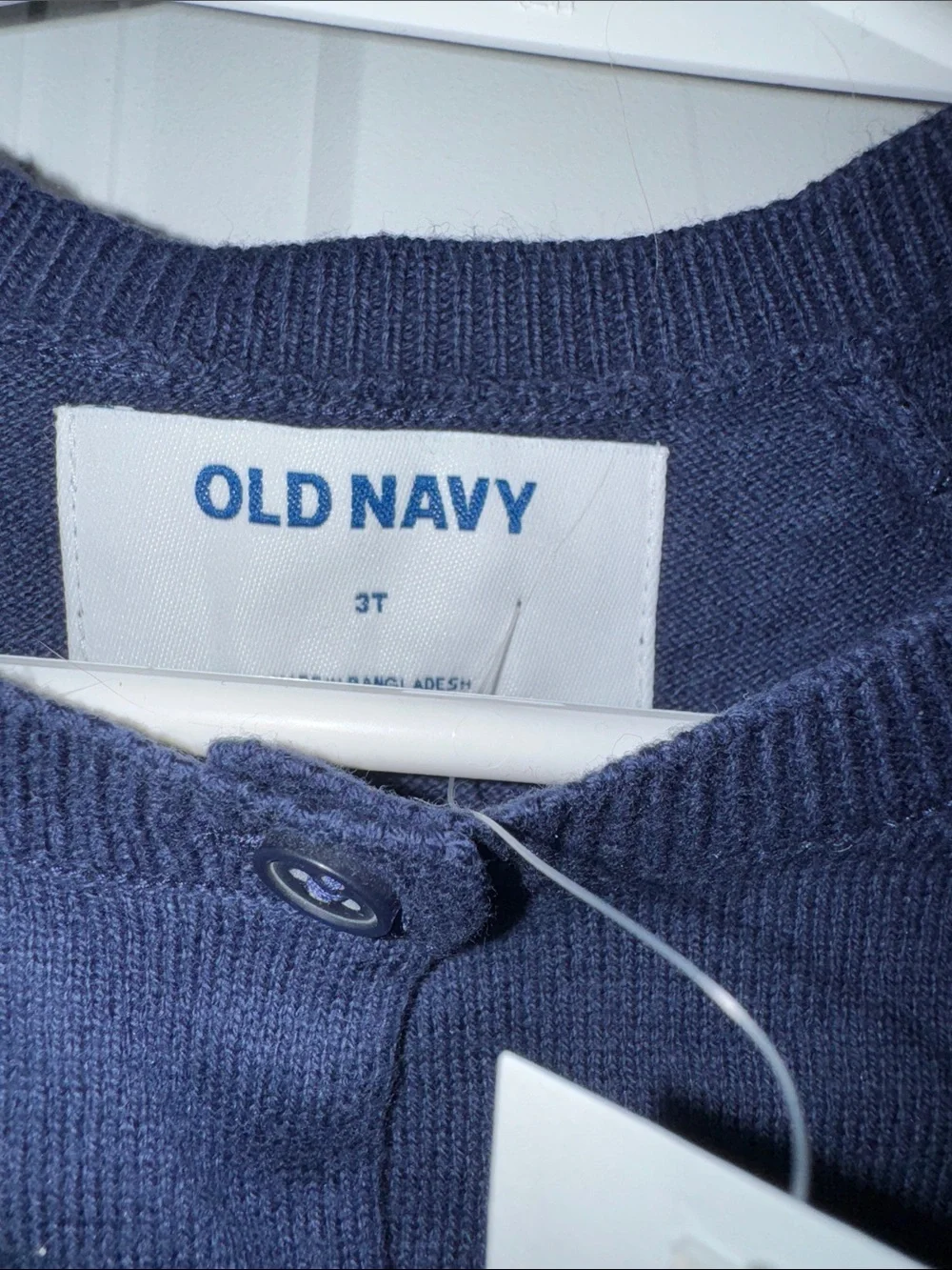 Old Navy Dark Blue Crewneck Button Cardigan